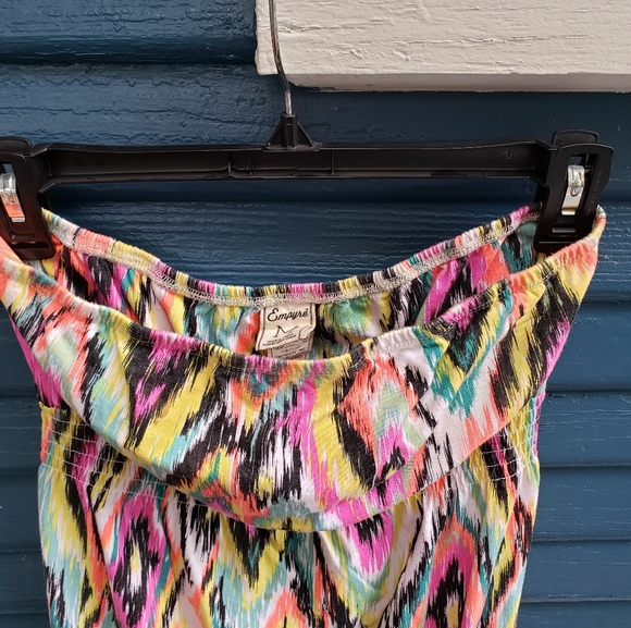 EMPYRE "Ikat" Multicolor Tribal Strapless dress - Picture 4 of 5